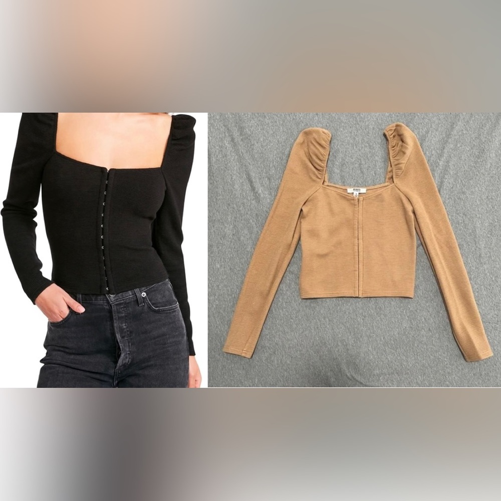 Corset Style Long Sleeve Top from Anthropologie